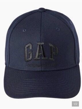 Gap x Victoria Beckham Dark Blue Logo Baseball Cap